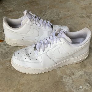Nike Air Force 1 White Low SZ: 12